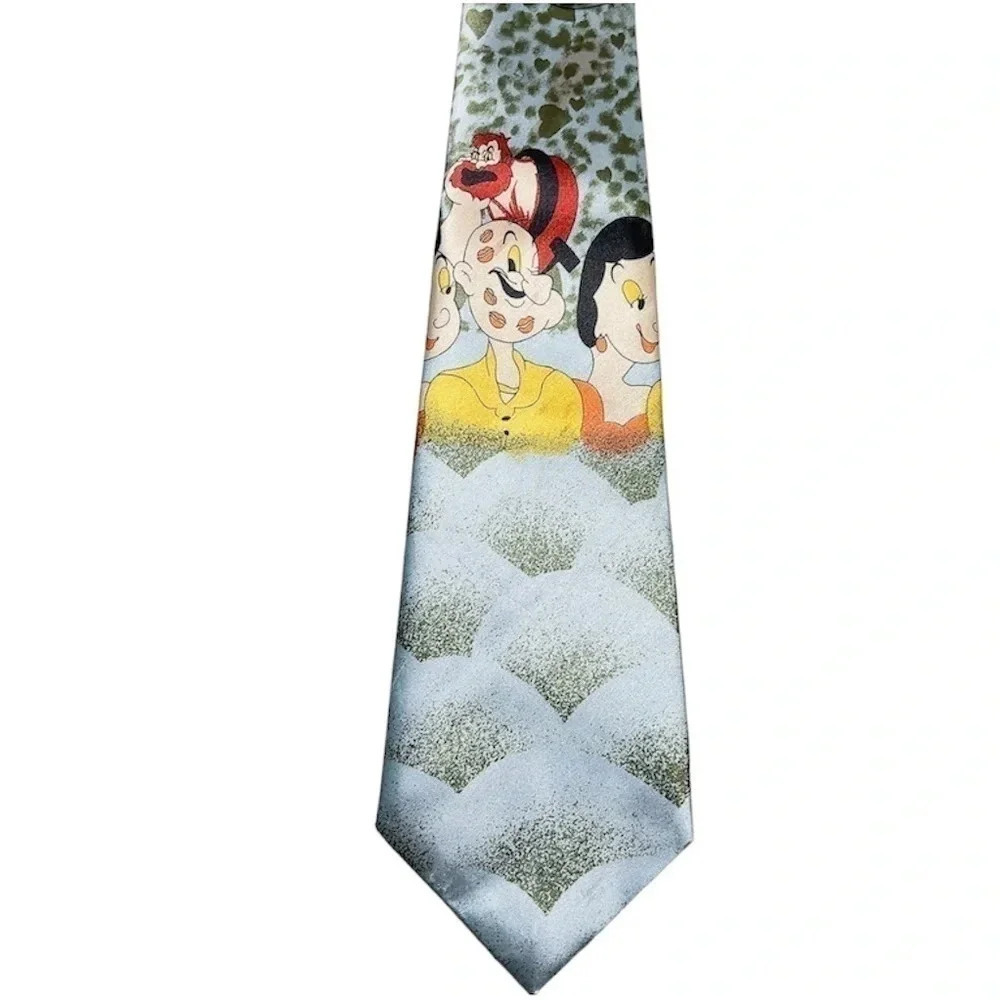 🌟✨2 for $30✨🌟 Vintage Albeari Popeye And The Ladies Neck Tie